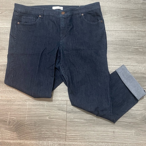 Dark Denim Capri Pants - Picture 1 of 4